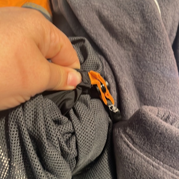 COLUMBIA TITANIUM ski jacket with fleece liner sz M white and orange - Picture 11 of 15